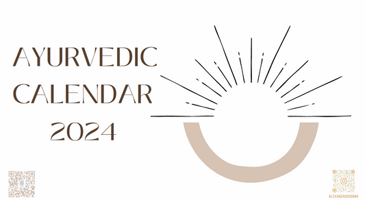 Ayurvedic Calendar for 2024 - Printed version