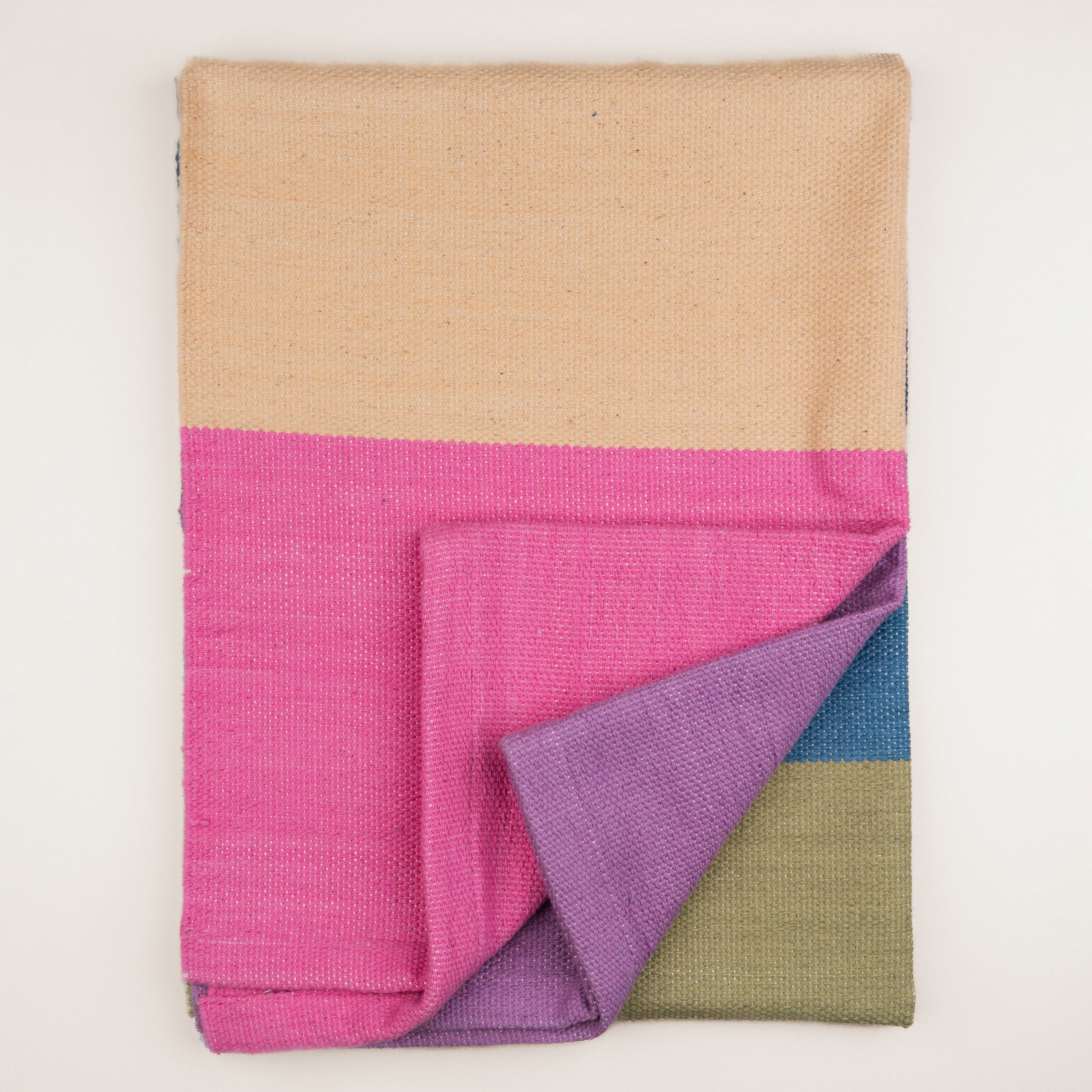 LEELA Yoga Rug • Organic Cotton Yoga Mat with Herbal & Plant based Dye ...