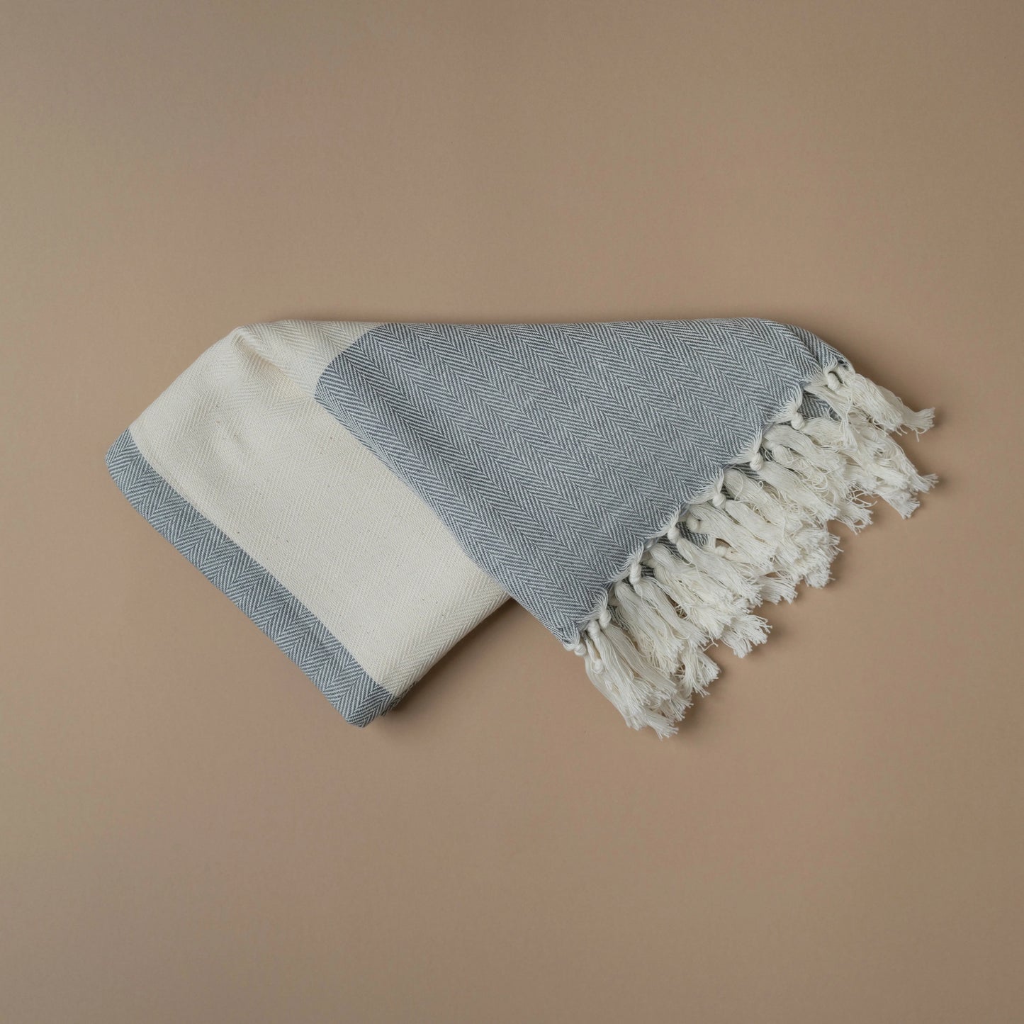 Tripple grey combo - organic yoga rug + herbal towel